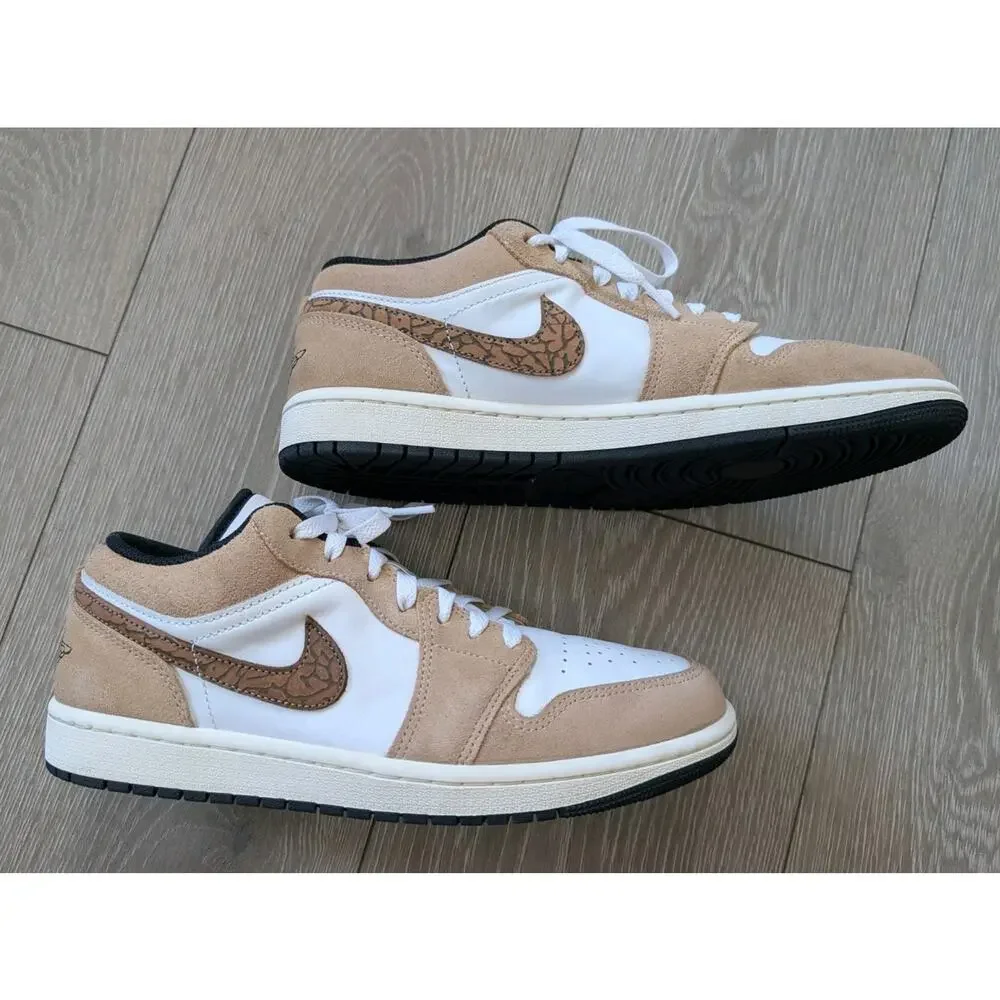 Air Jordan 1 SE Low Brown Elephant Size 8.5